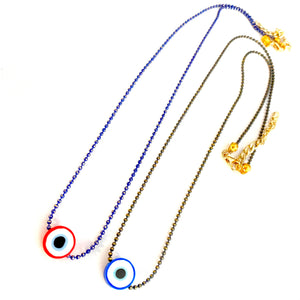 Eye short necklace