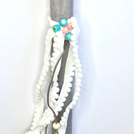 Grey pastel easter candle (λαμπάδα)