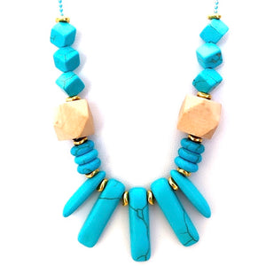 Summer aqua necklace