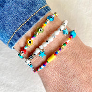 Colorful bracelets set