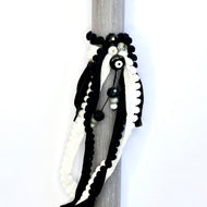 Black and white easter candle (λαμπάδα)