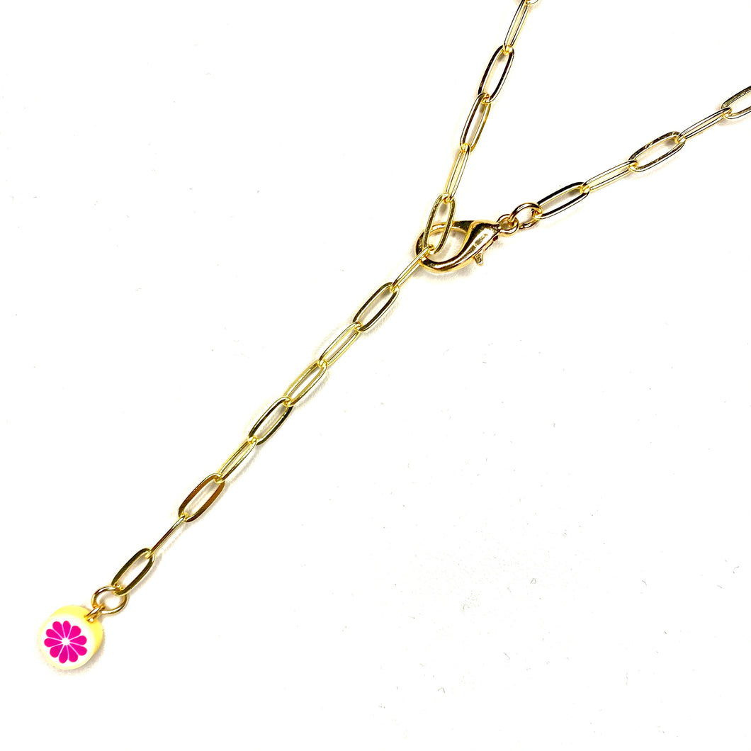 Golden fruit necklace