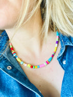 Smiley colored necklace