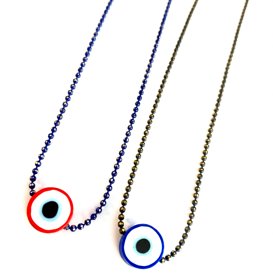 Eye short necklace