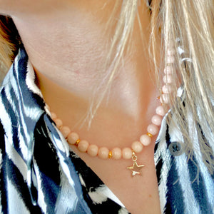 Pastel pink necklace