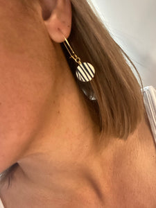 Zebra earings