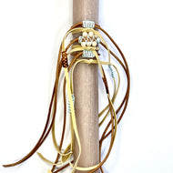 Leather tones easter candle (λαμπάδα)