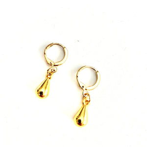 Golden drops earings