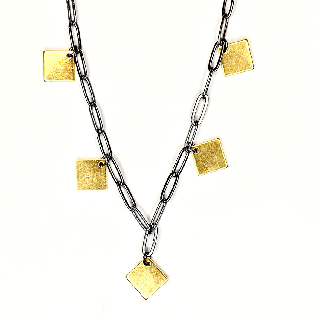 Rectangles chain necklace